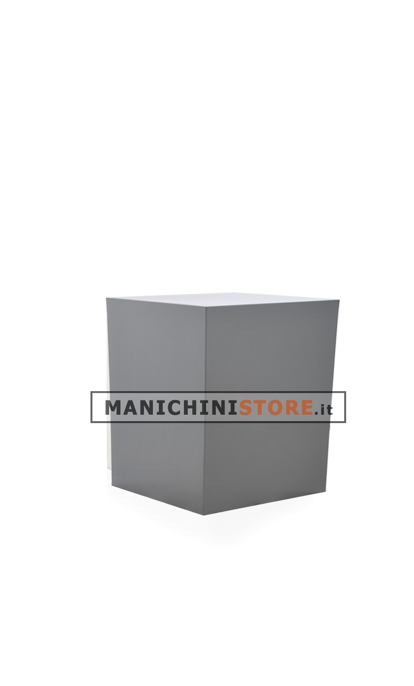 Cubo in plastica grigio cemento 43
