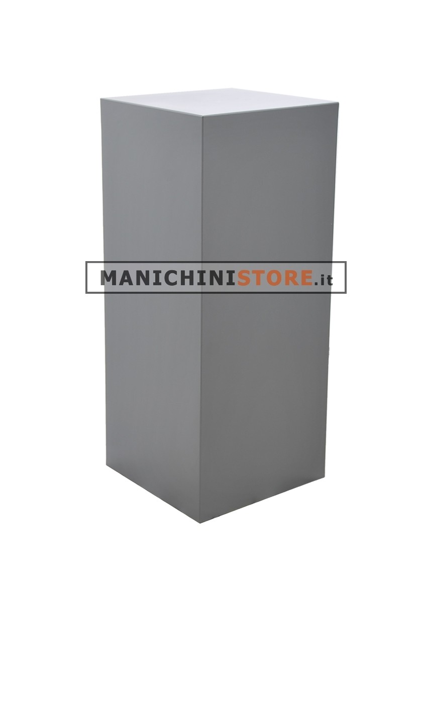 Cubo in plastica grigio cemento 90