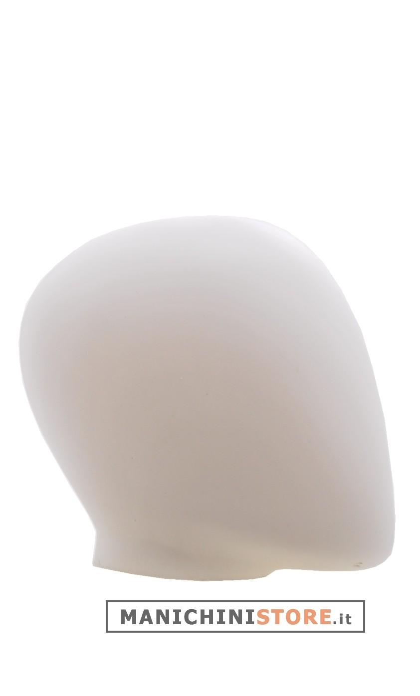 Testa uomo porta accessori in plastica bianca