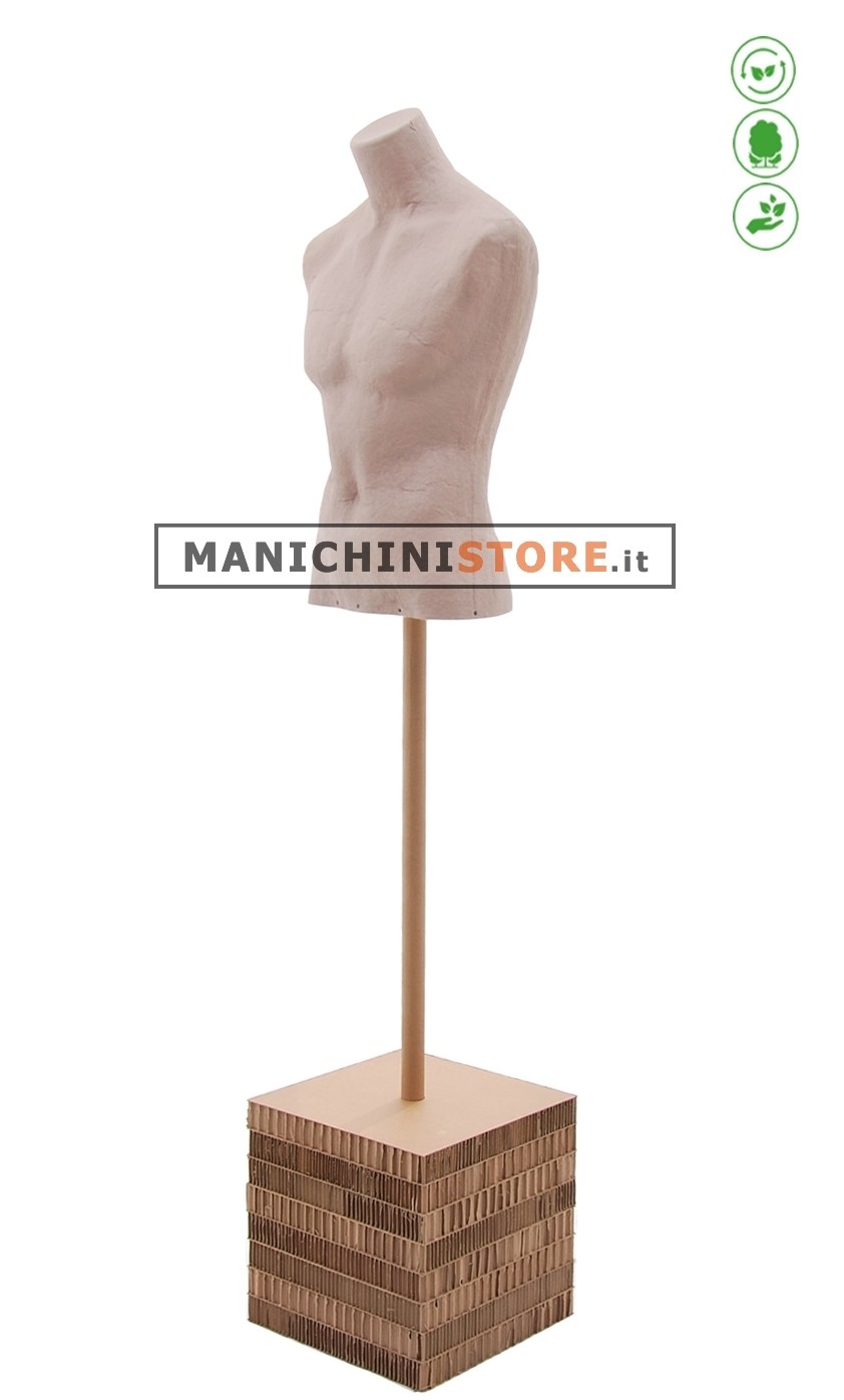 Busto uomo Argilla in Cartapesta - 32
