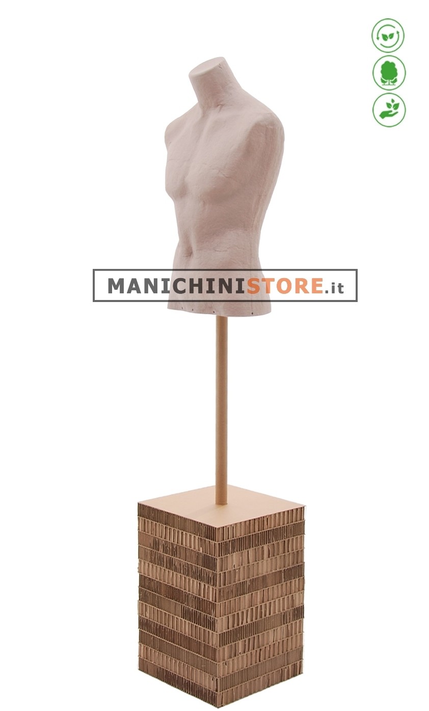 Busto uomo Argilla in Cartapesta - 48