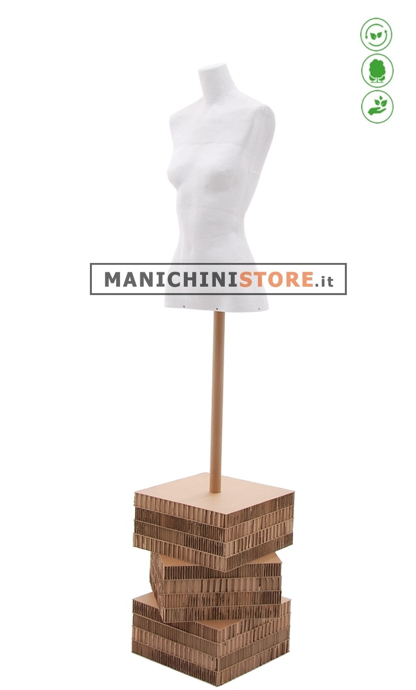 Busto donna Bianco in Cartapesta - 48Z