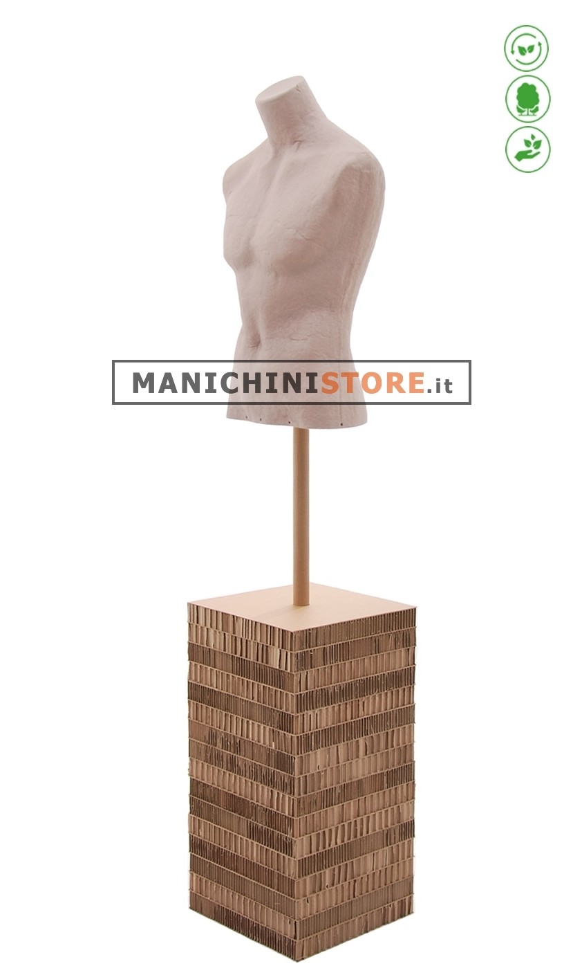 Busto uomo Argilla in Cartapesta - 64
