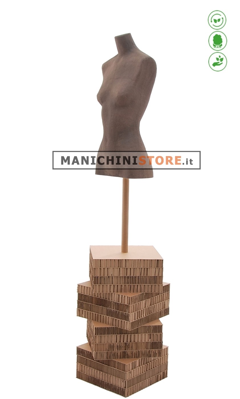 Busto donna Cuoio in Cartapesta - 64Z