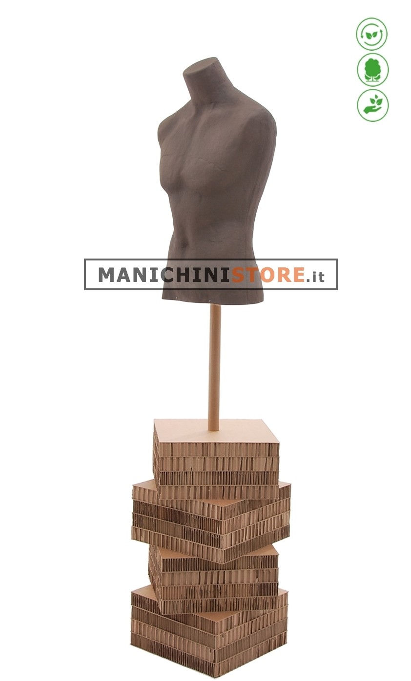 Busto uomo Cuoio in Cartapesta - 64Z