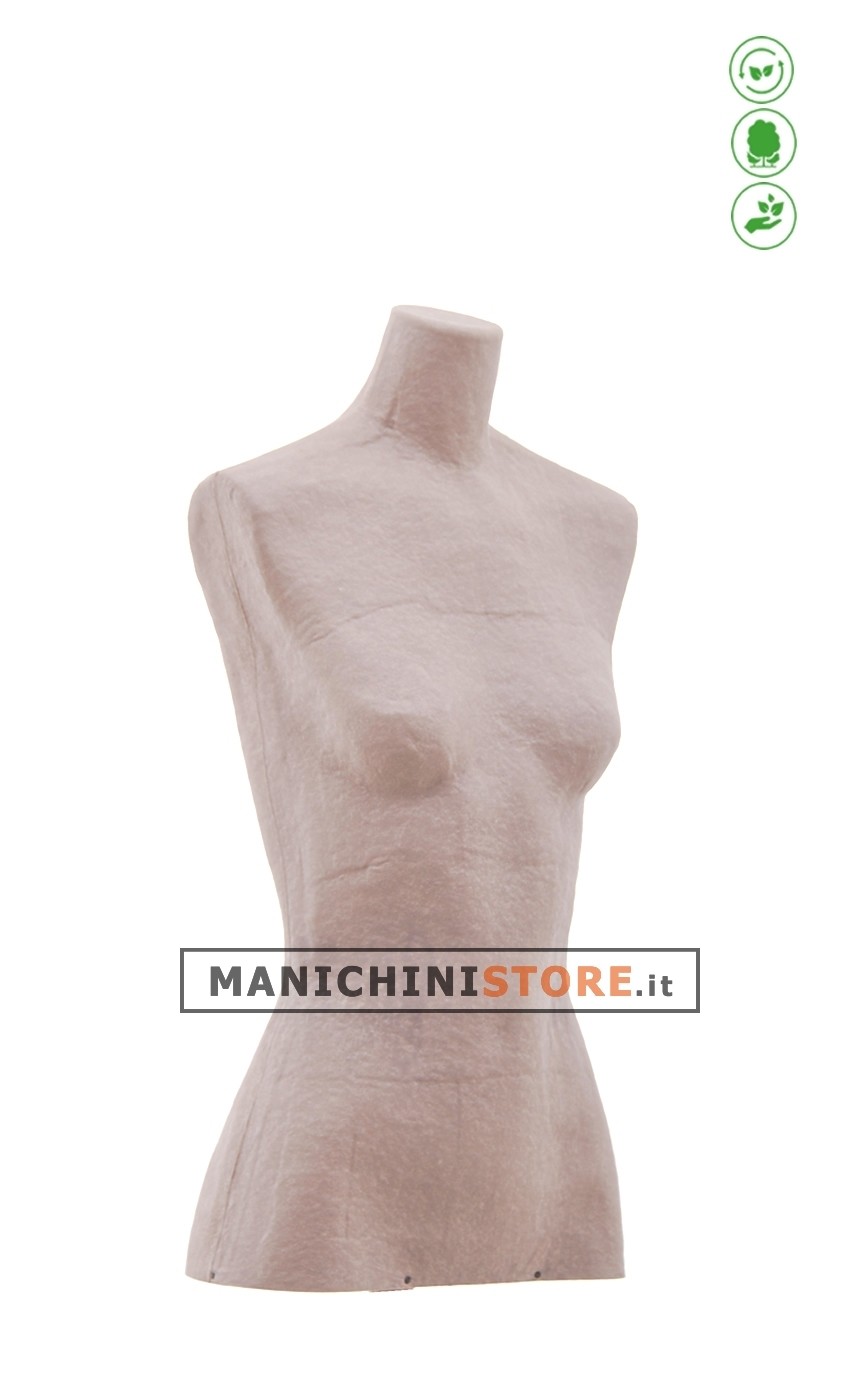 Busto donna Argilla in Cartapesta da banco