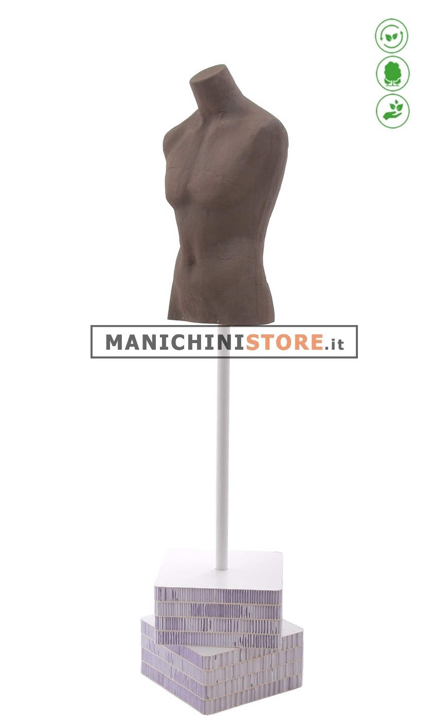 Busto uomo Cuoio in Cartapesta B - 32Z