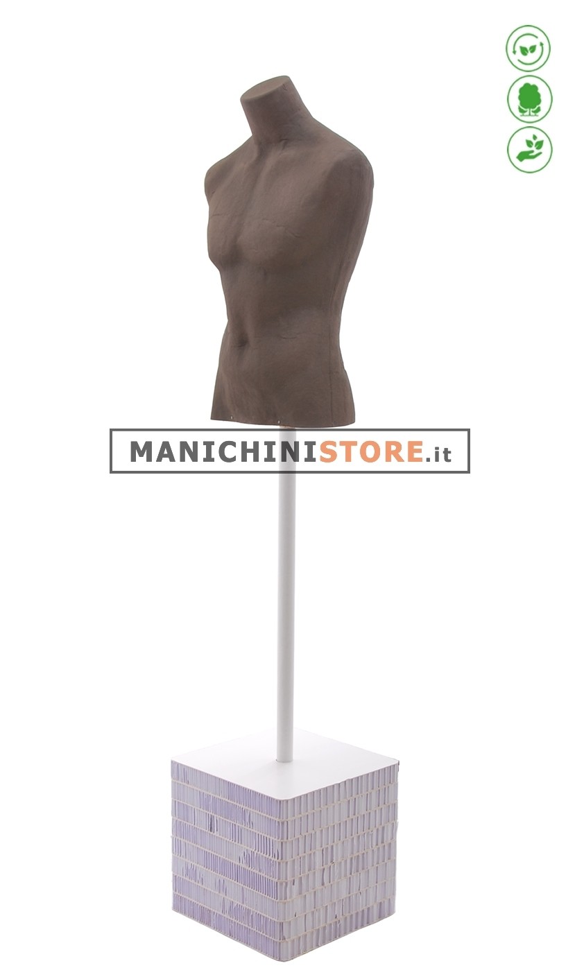 Busto uomo Cuoio in Cartapesta B - 32