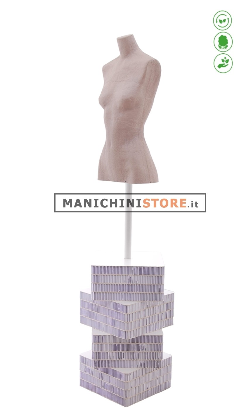 Busto donna Argilla in Cartapesta B - 64Z
