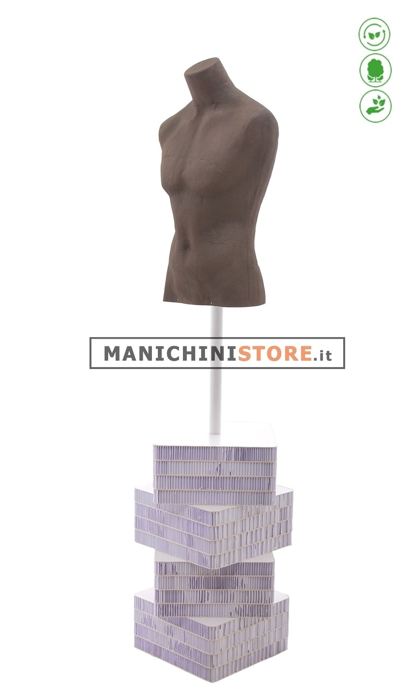 Busto uomo Cuoio in Cartapesta B - 64Z