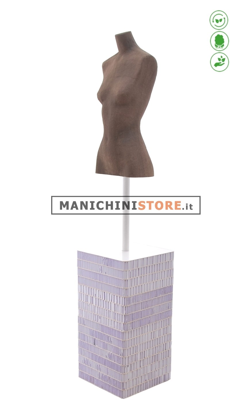 Busto donna Cuoio in Cartapesta B - 64