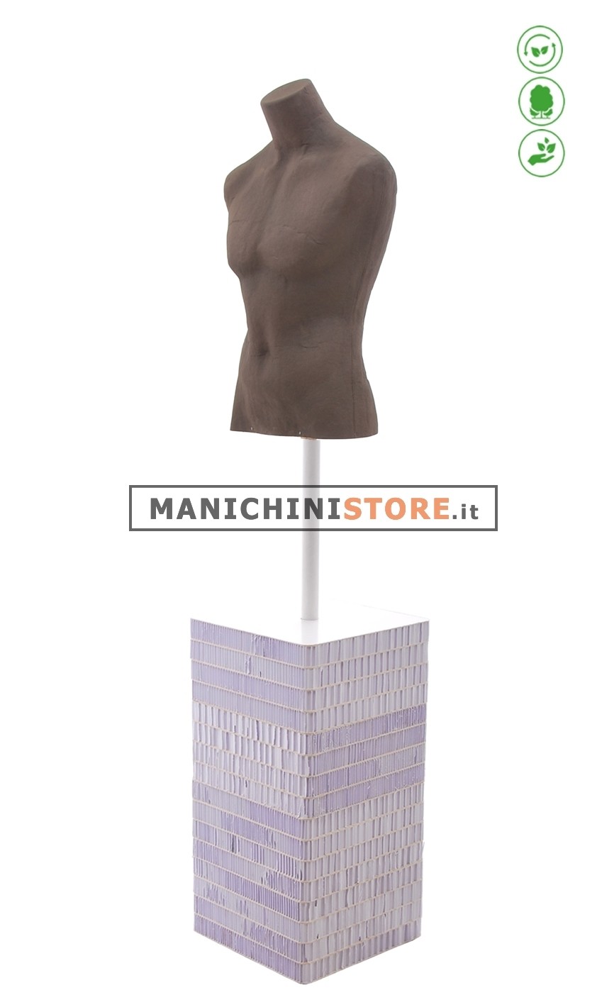 Busto uomo Cuoio in Cartapesta B - 64