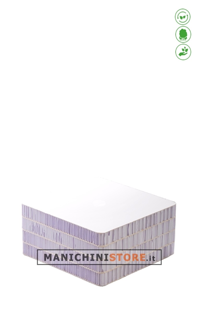 Cubo espositivo in cartone riciclato bianco 16