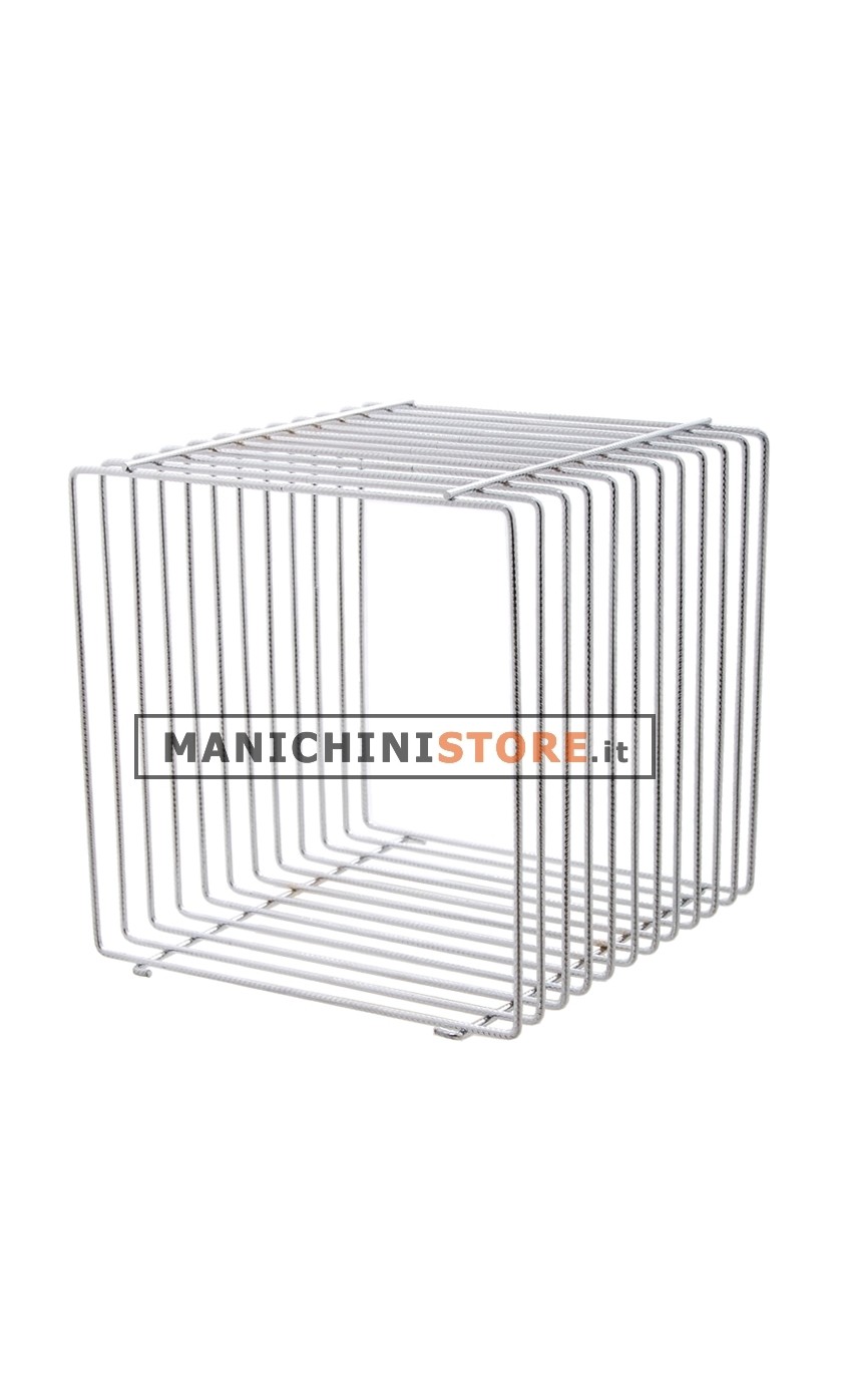 Cubo in filo ferro cromato 40cm