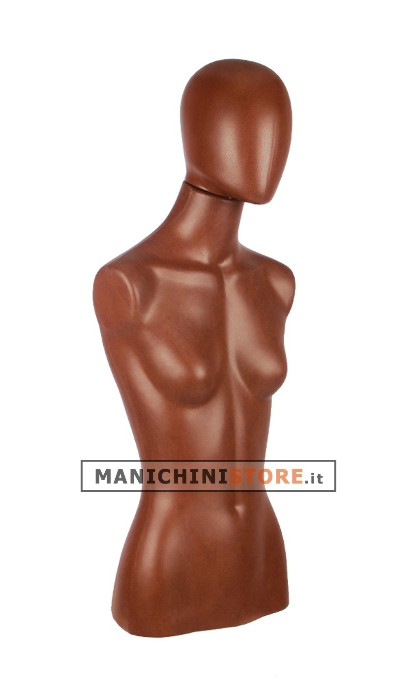 Busto donna effetto pelle