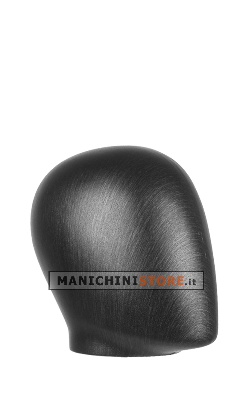 Testa donna effetto nero satinato