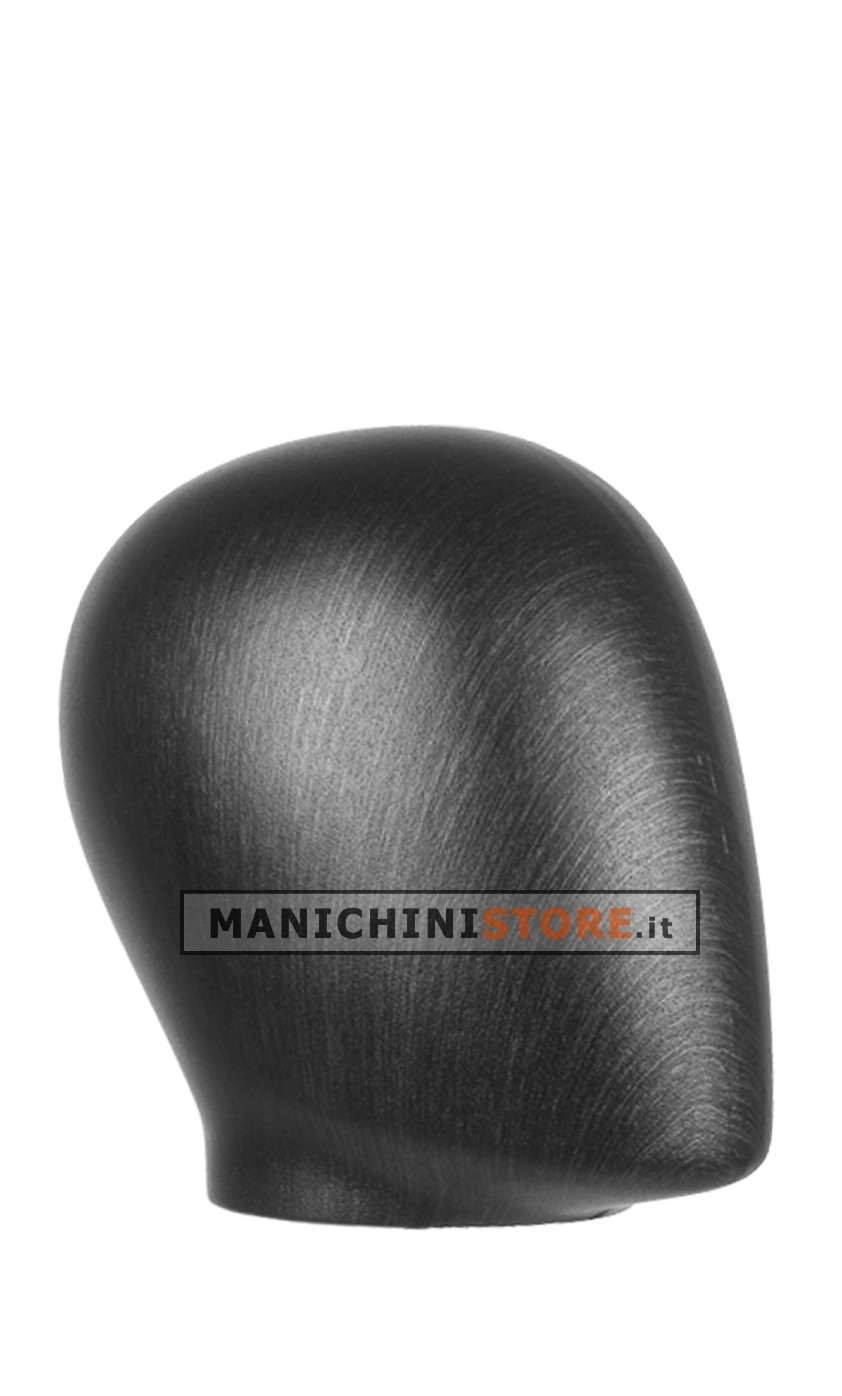 Testa uomo effetto nero satinato