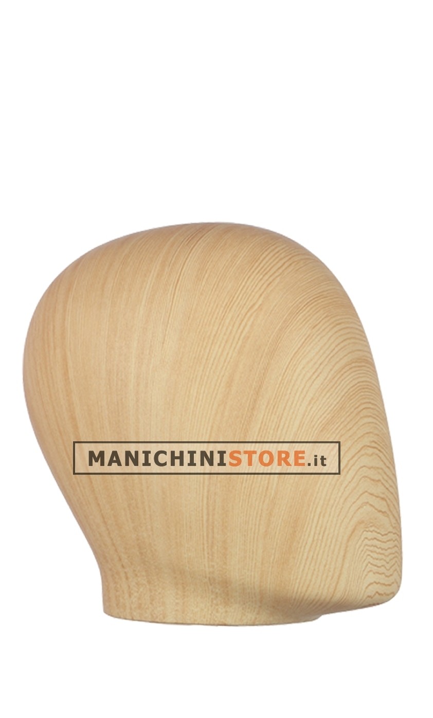 Testa uomo effetto legno chiaro
