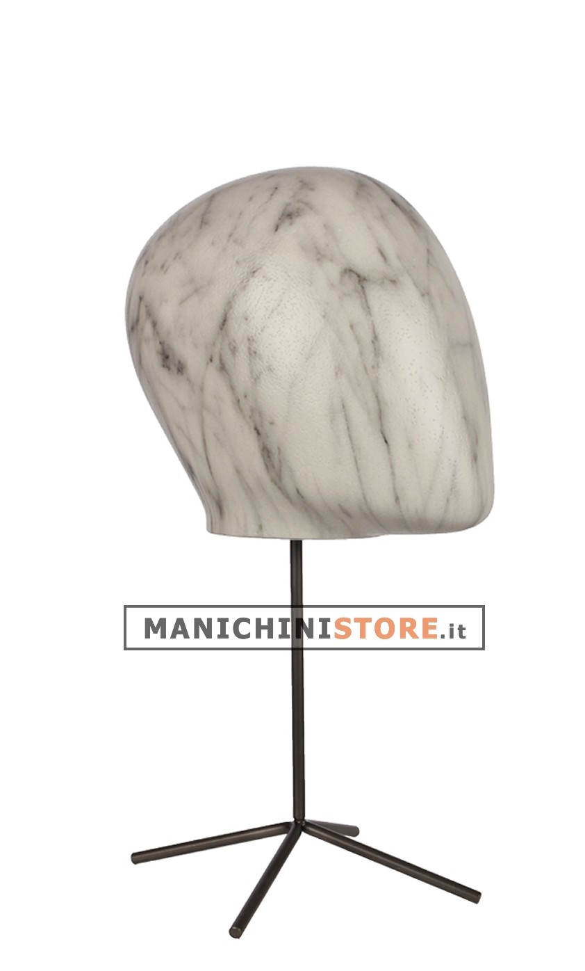 Testa uomo con base effetto marmo