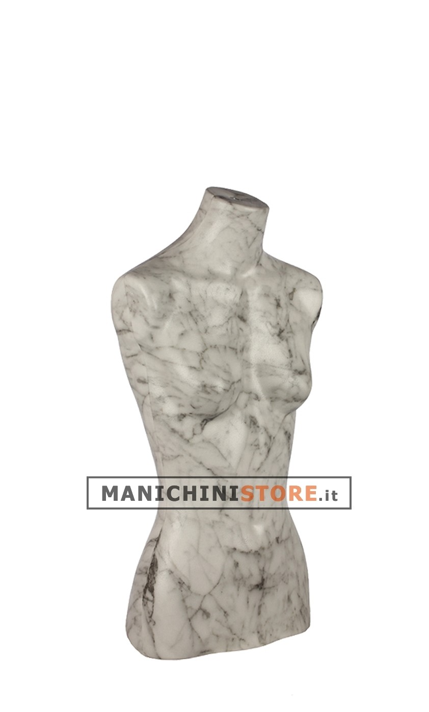 Busto donna effetto marmo senza testa