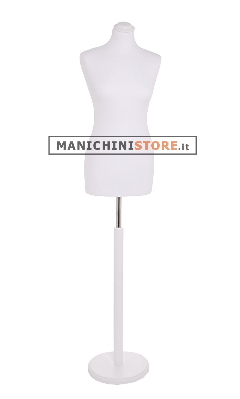 Noleggio 1 busto sartoriale donna bianco