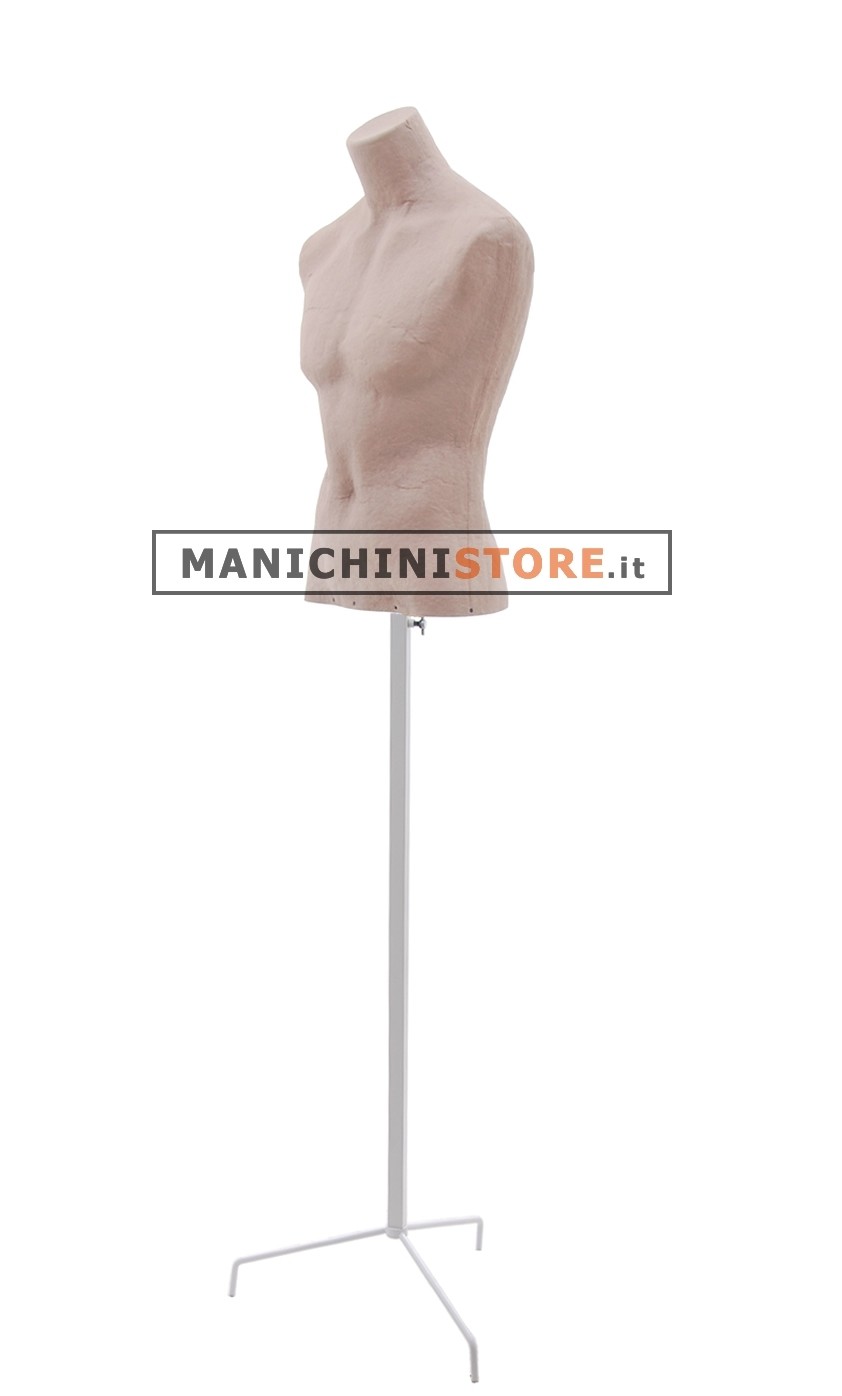 Busto uomo Argilla in Cartapesta