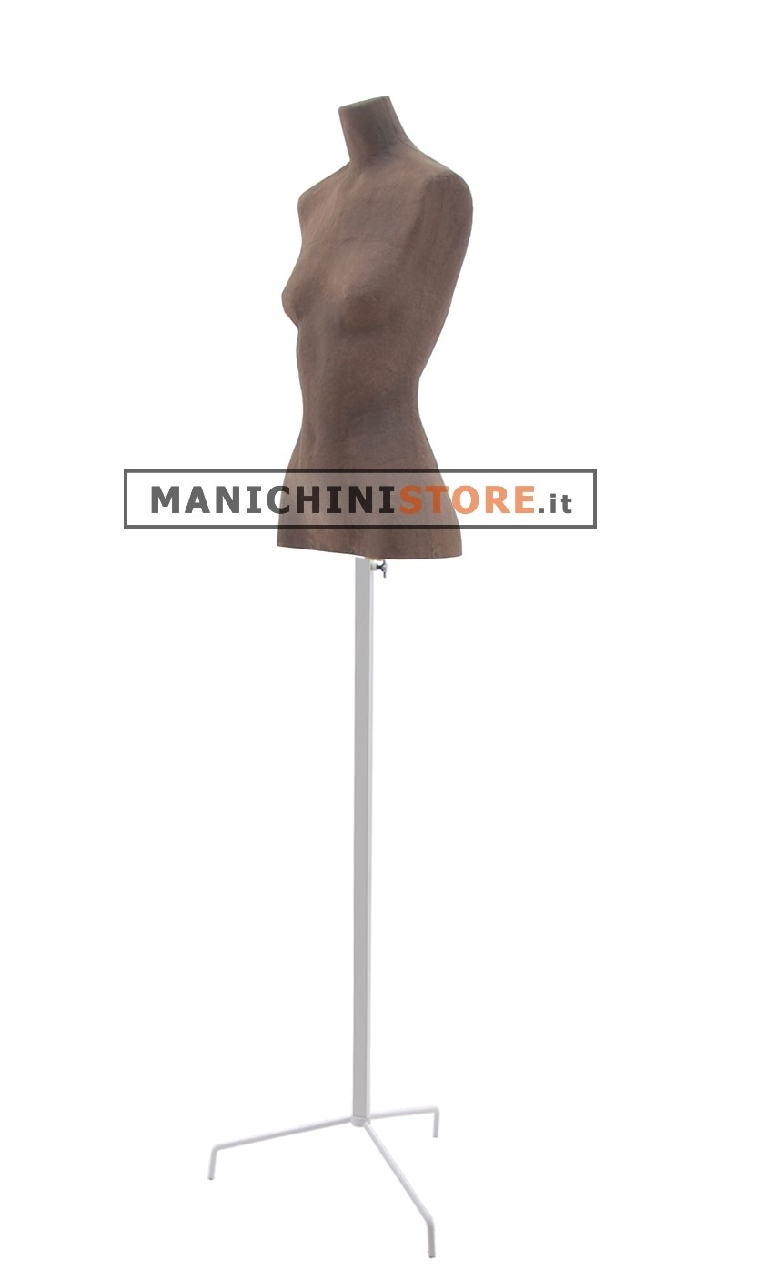 Busto donna Cuoio in Cartapesta