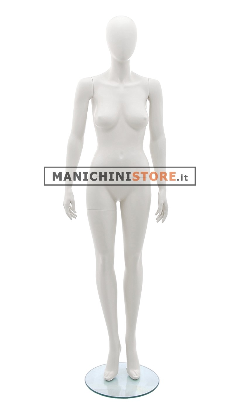 Manichino donna testa uovo - Vogue 3R Bianco