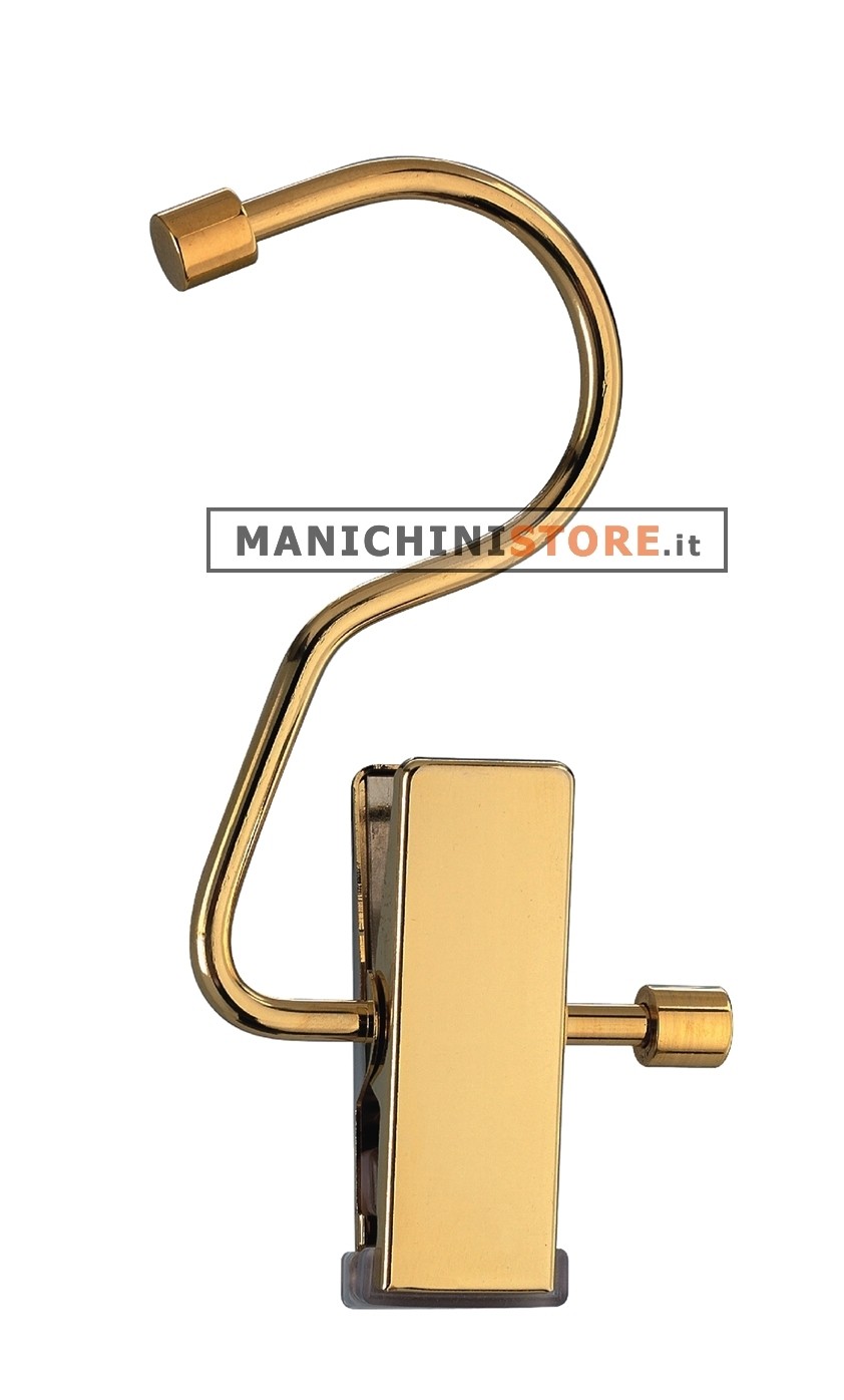 Gancio "2" con pinza - Oro