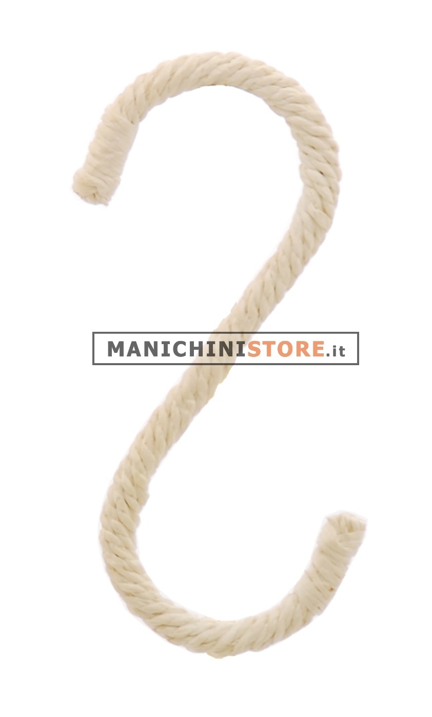 Gancio ad  "S" - Spago Bianco