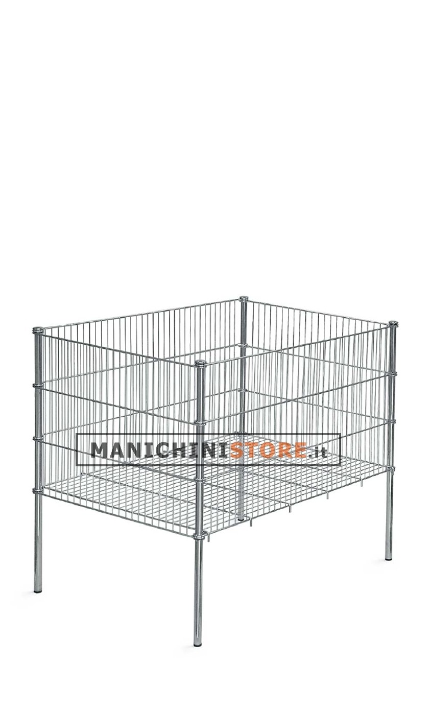 Cesta in griglia cromata 1170