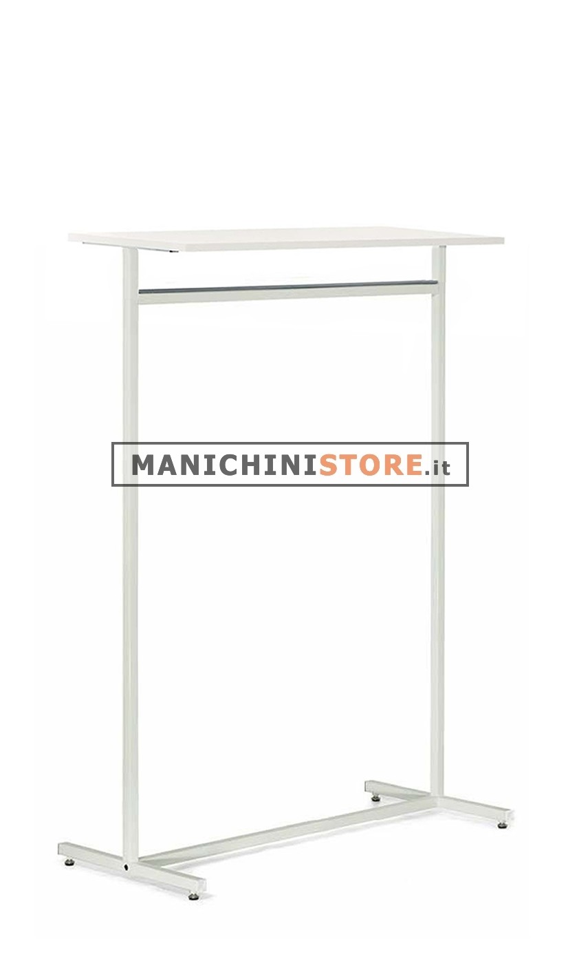 Stender Bianco con Ripiano fisso total White