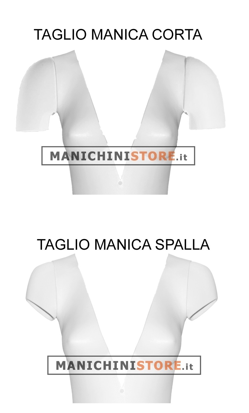 Busto donna corto per  foto internet e-commerce
