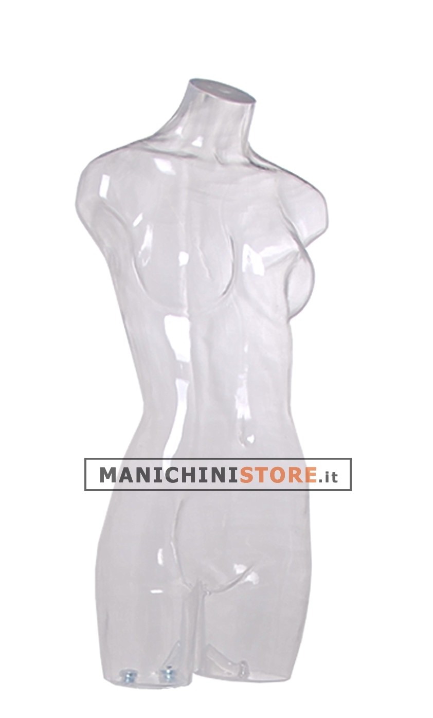 Busto manichino donna trasparente NEW senza base
