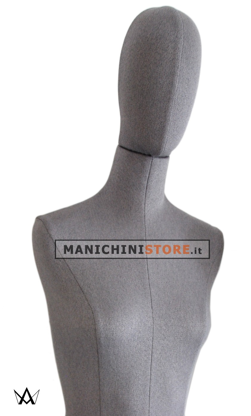 Busto donna in tessuto - Grigio