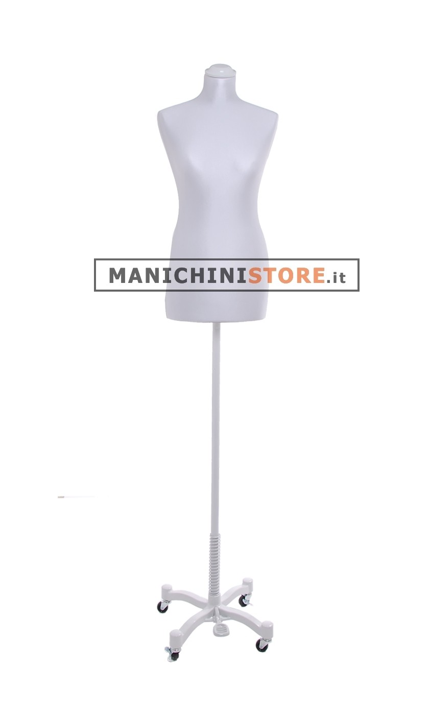 Busto donna Total Gray con base taylor grigio chiaro
