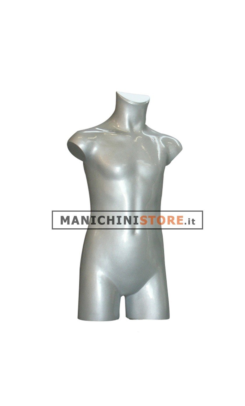 Busto bambino 6-8 anni laccato Argento