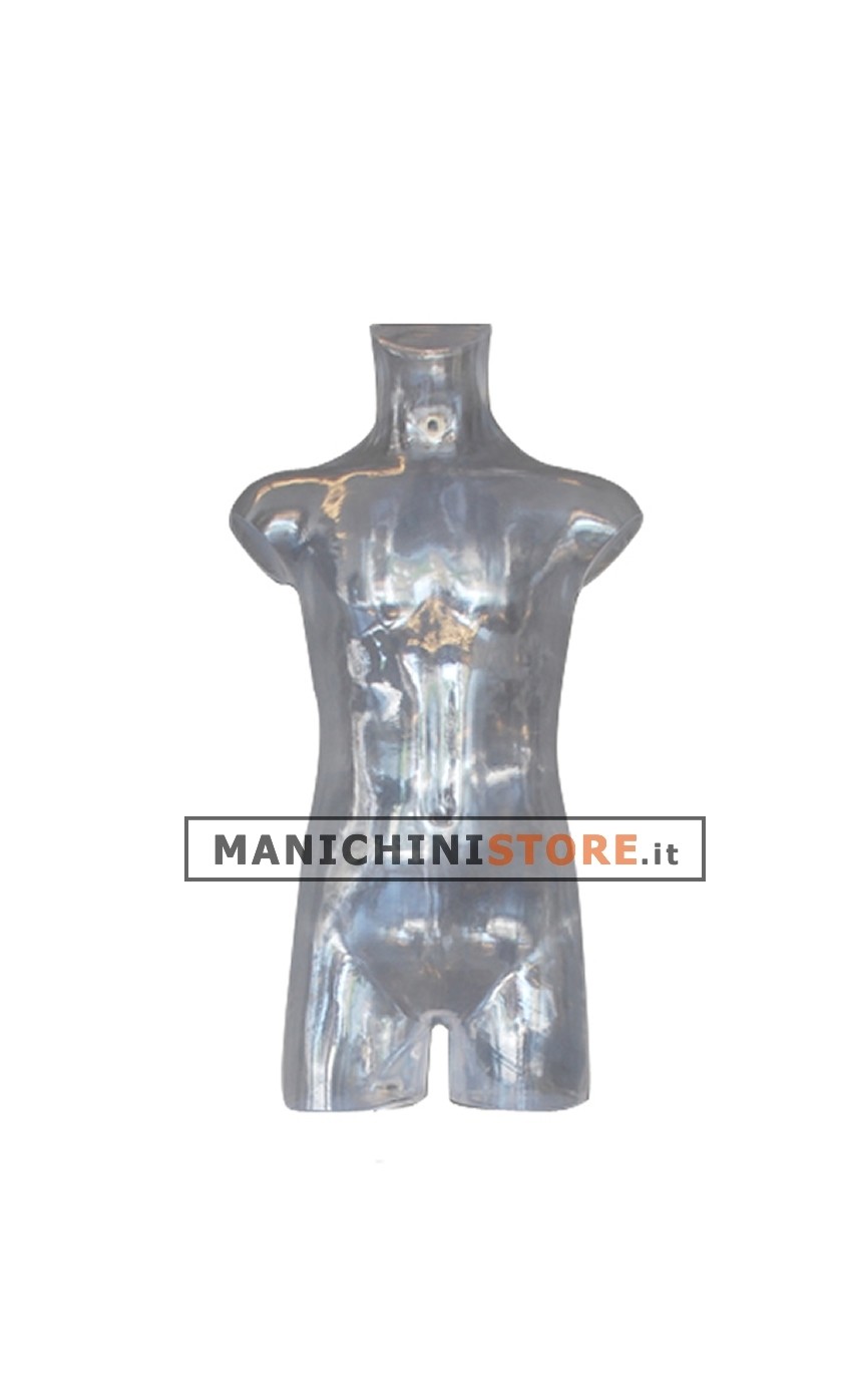 Busto bambino 6-8 anni trasparente