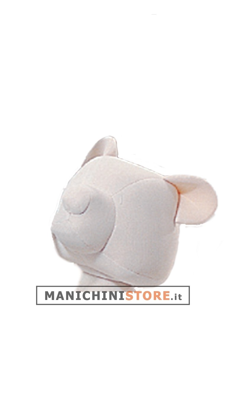 Testa orsetto da abbinare al manichino bambino supersnodato 6009/6010