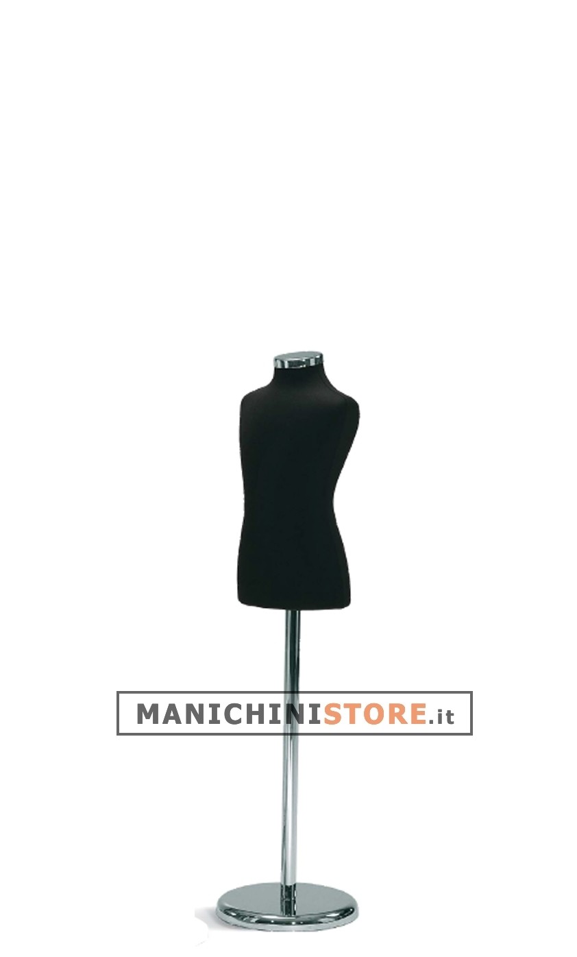 Busto bambino 3-4 anni con base tonda cromata