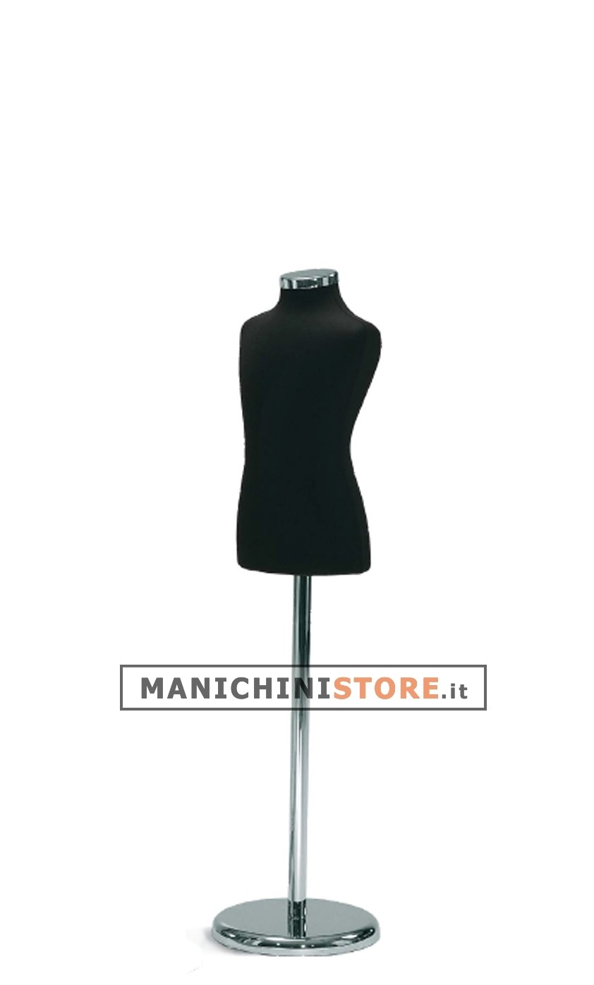 Busto bambino 6-8 anni con base tonda cromata
