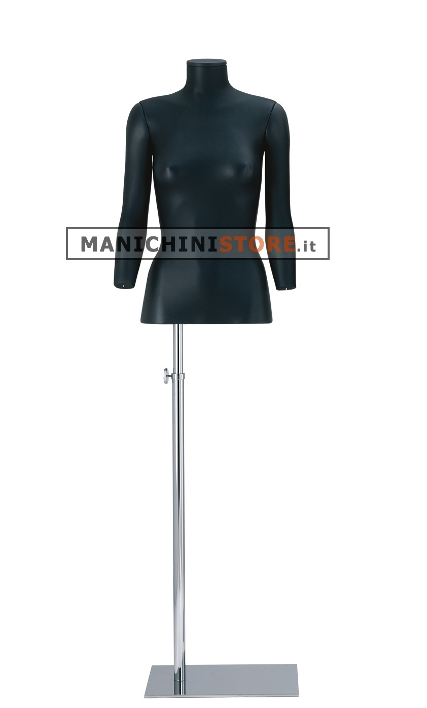 Busto donna Antracite con braccia