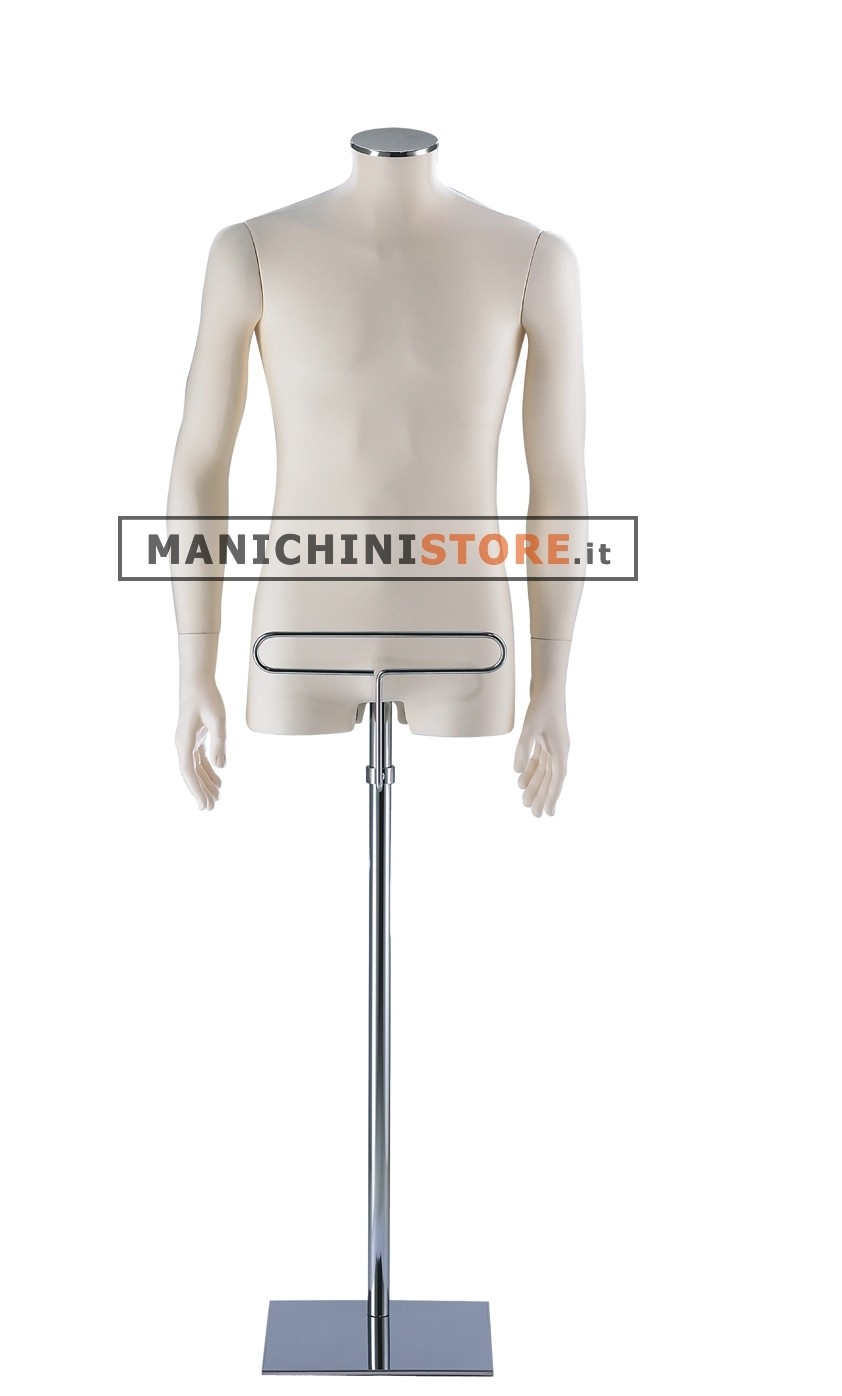 Busto uomo Avorio con braccia