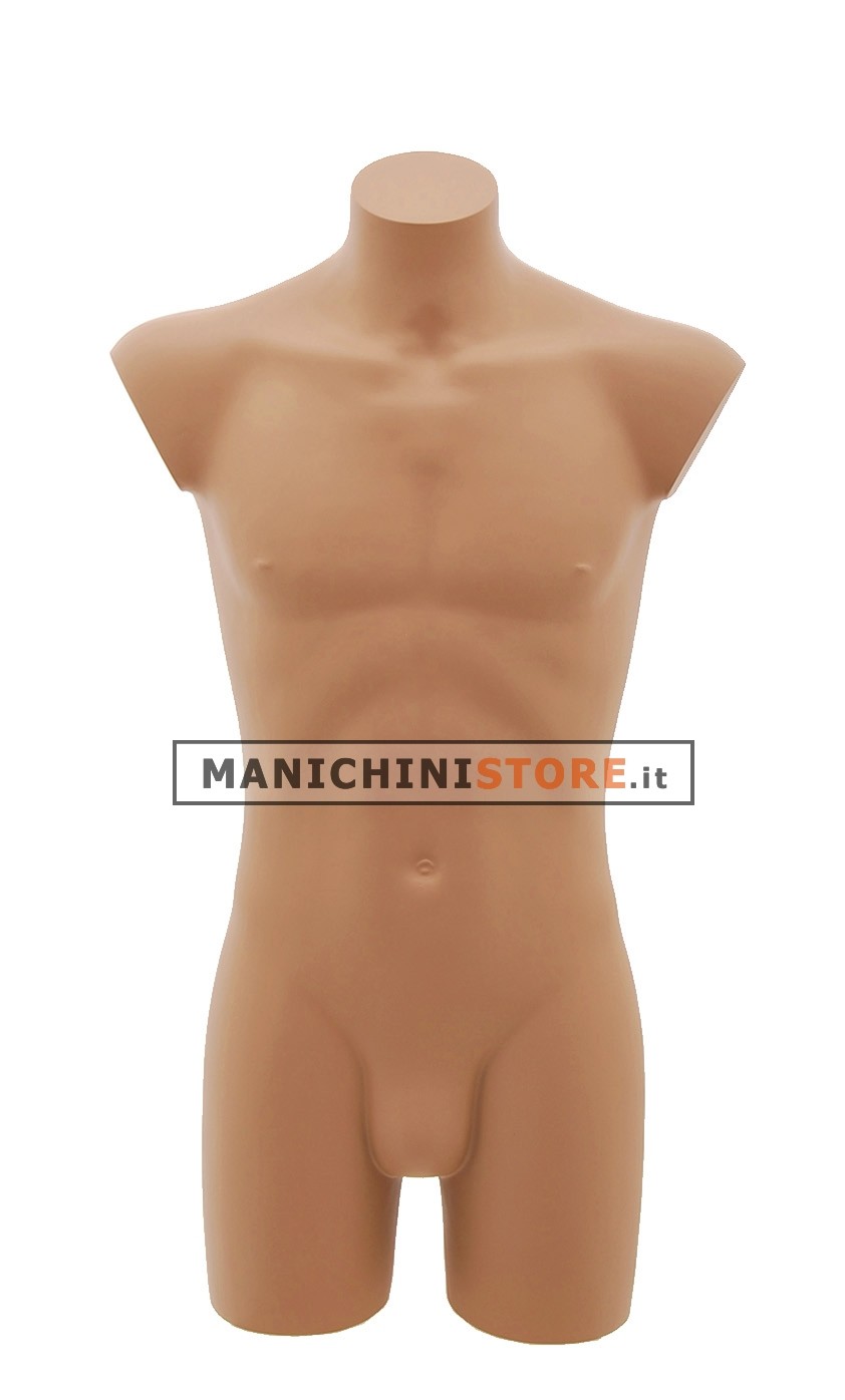 Busto manichino uomo verniciato carne