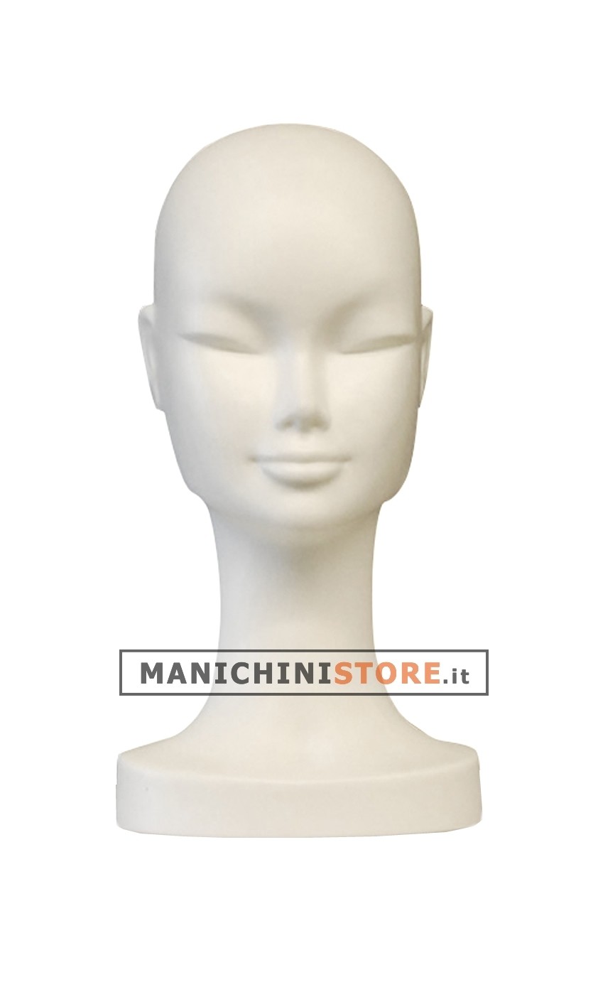 Testa donna porta accessori precolorata bianca
