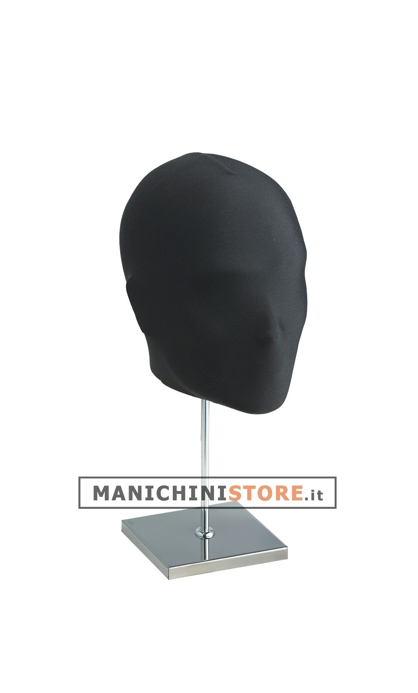 Testa uomo rivestita in tessuto - Grigio