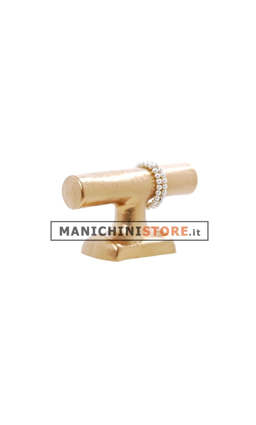 Espositore display gioielli cartapesta oro