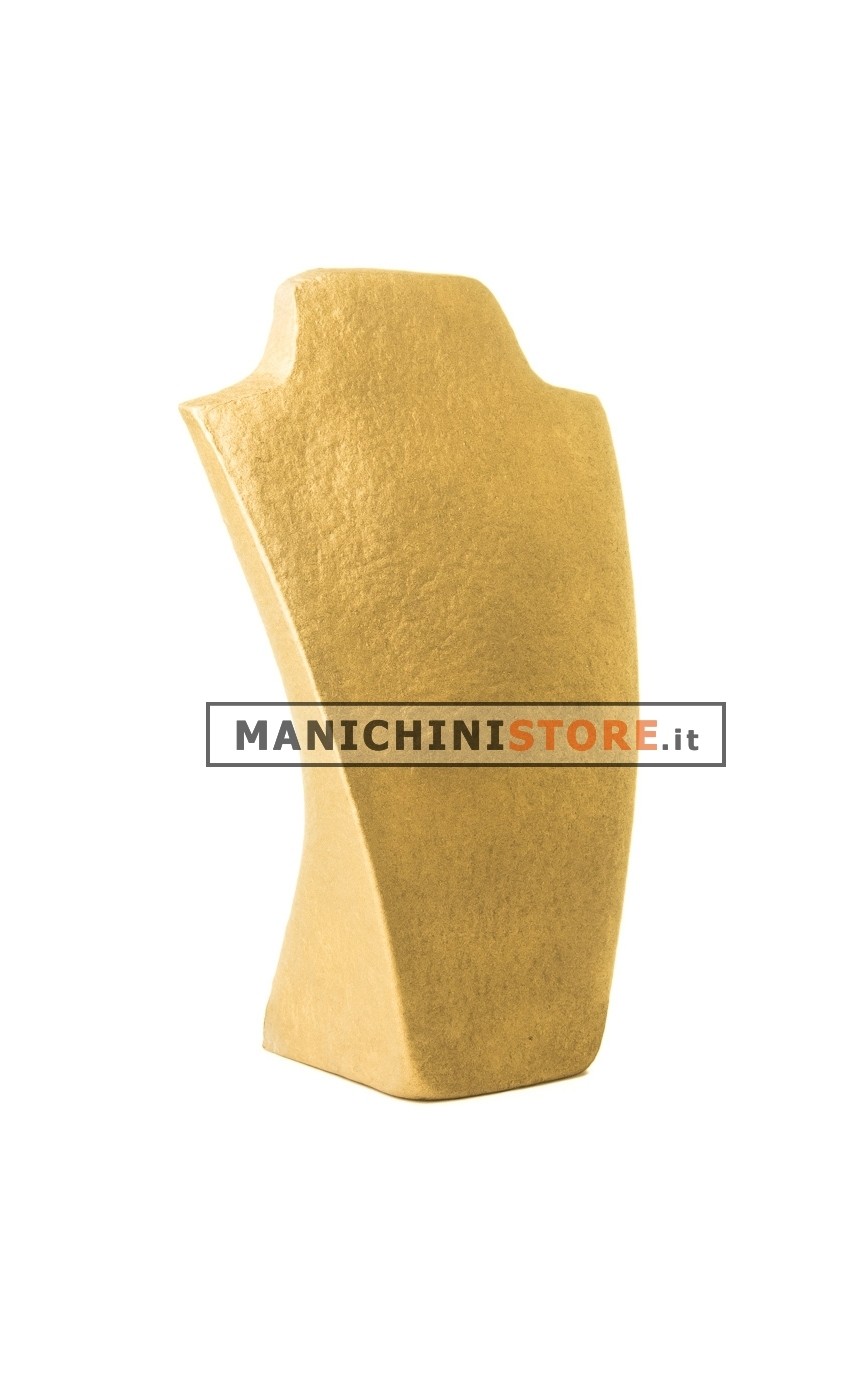 Busto display gioielli a V grande oro
