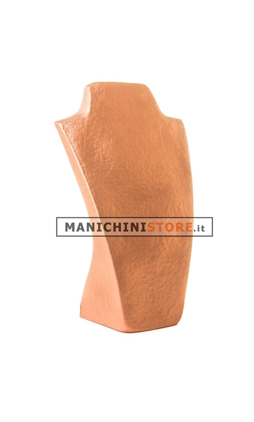 Busto display gioielli a V grande rame