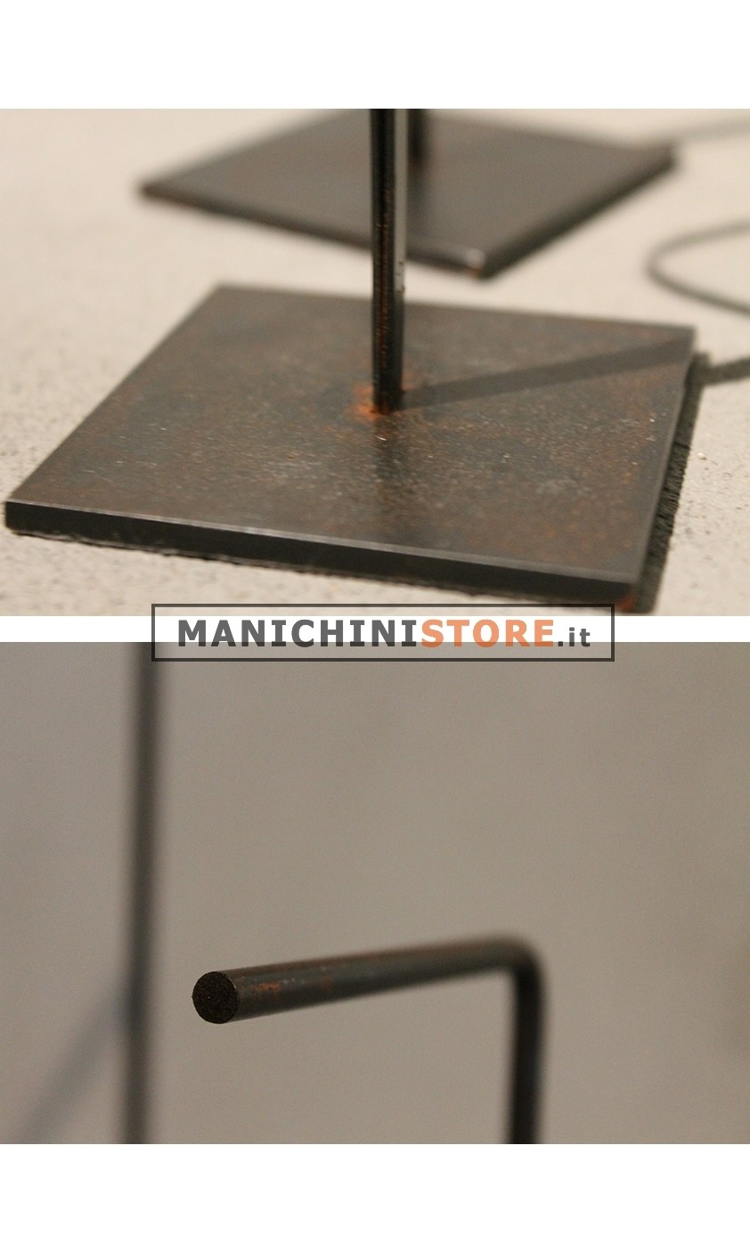 Portaborse e accessori altezza 40 cm - ruggine